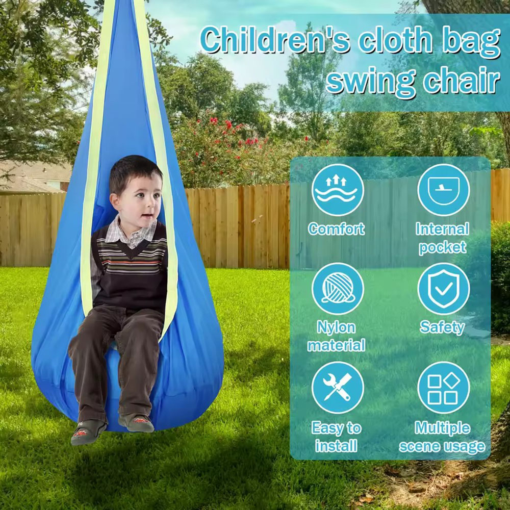 Kids Outdoor Hanging Chair - كرسي أرجوحة للأطفال من النايلون مع
