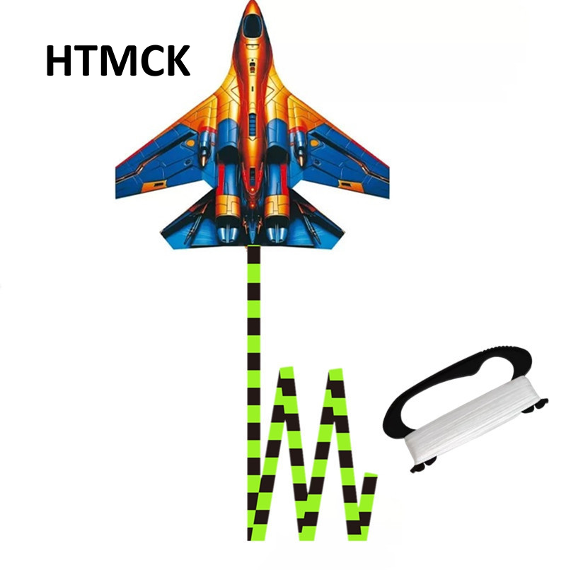 Kite Easy Fly Kids - طائرة ورقية على شكل طائرة مقاتلة