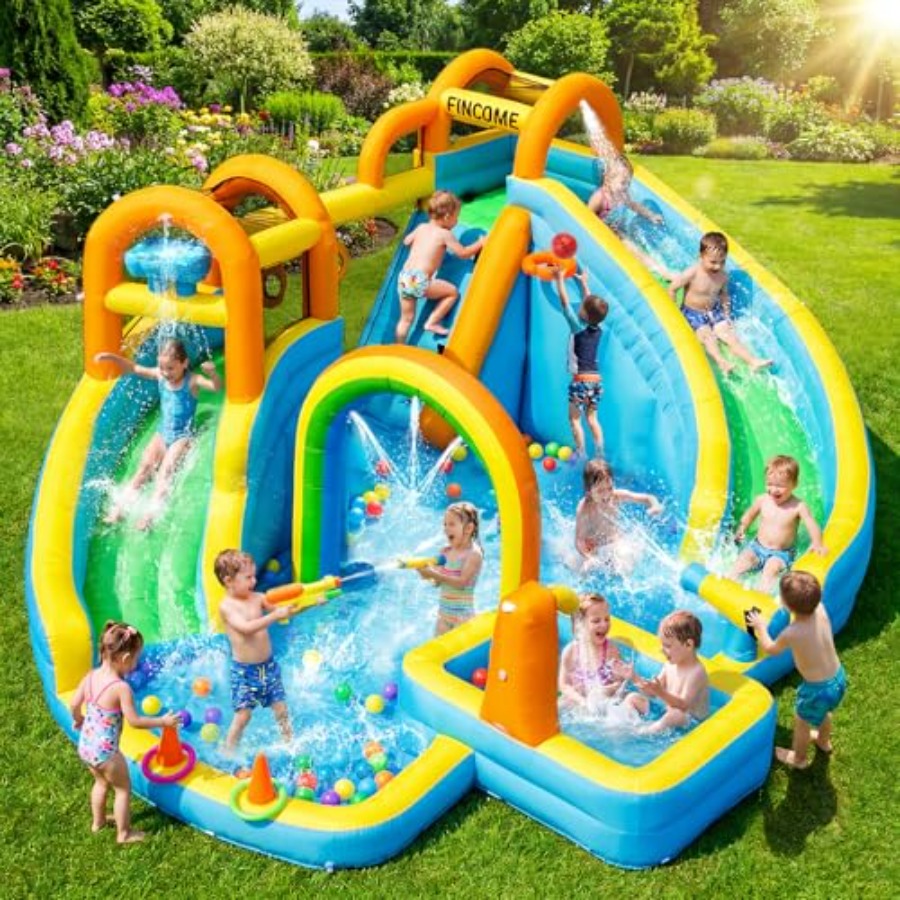 Kids Outdoor Inflatable - منزلق مائي قابل للنفخ للأطفال للاستخدام