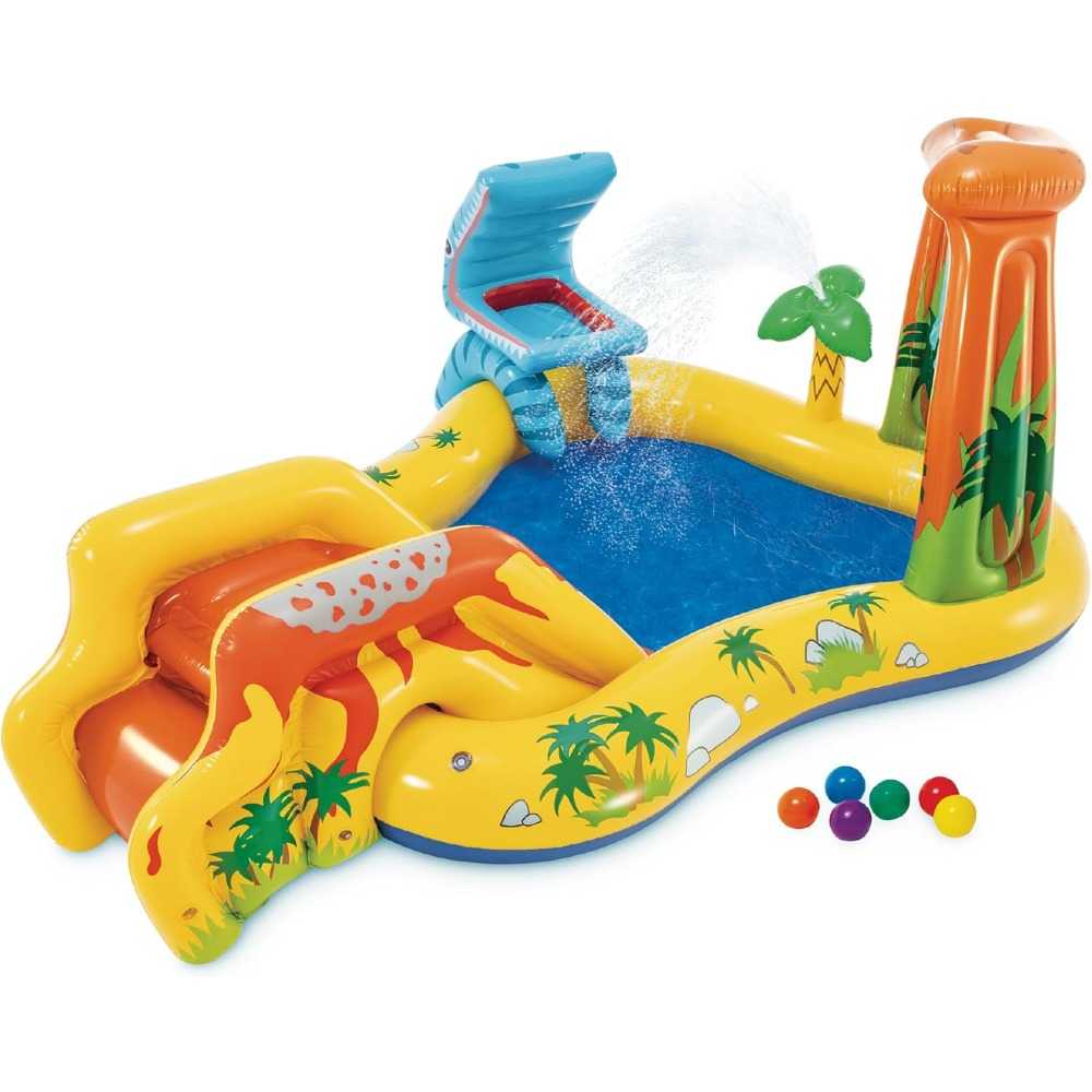 Kids Outdoor Activity Centre - مركز ألعاب ديناصورات قابل للنفخ، حديقة