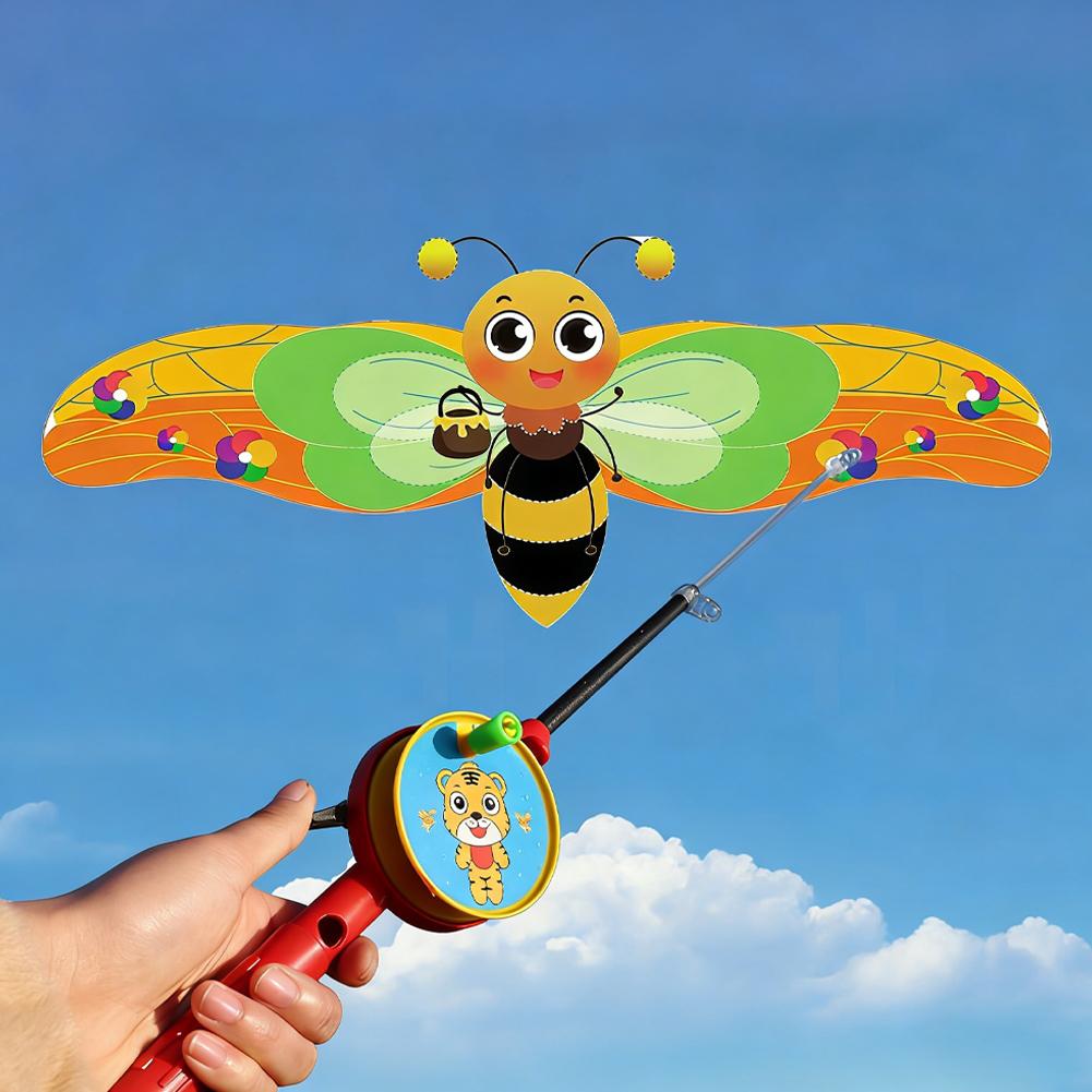 Kite Easy Fly Kids - طائرة ورقية صغيرة على شكل صنارة