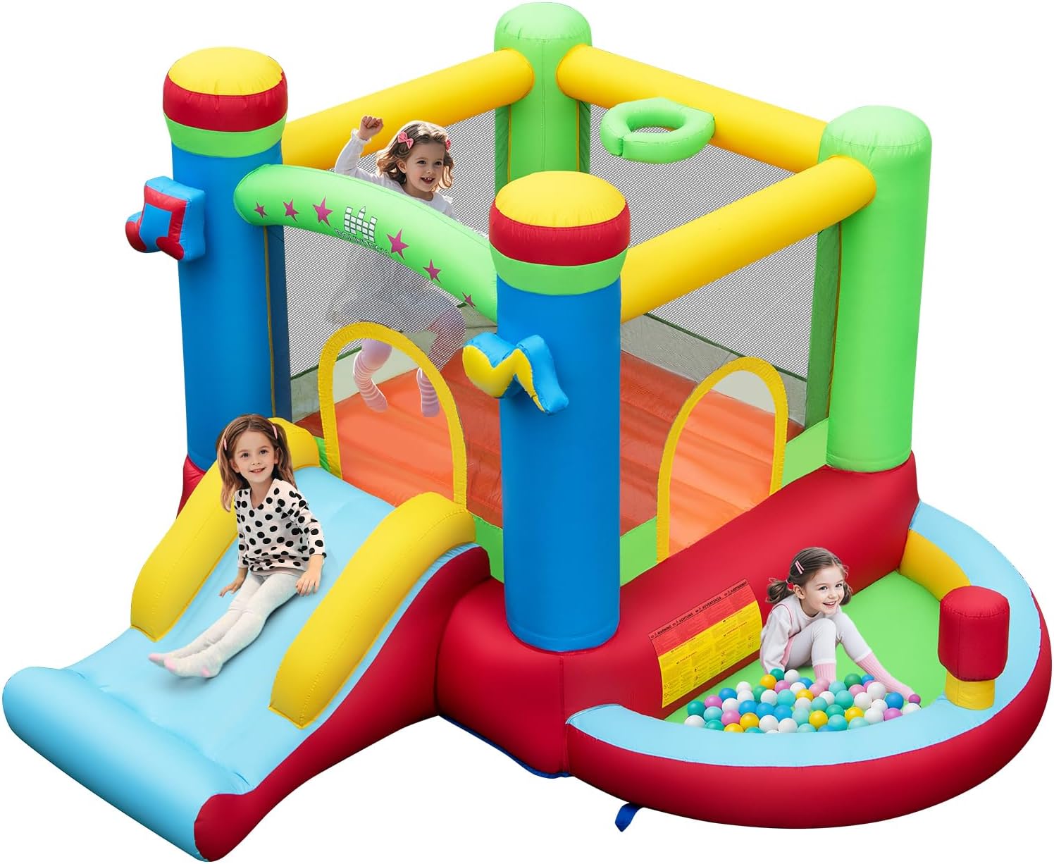 Kids Outdoor Inflatable - بيت قفز قابل للنفخ مع حوض