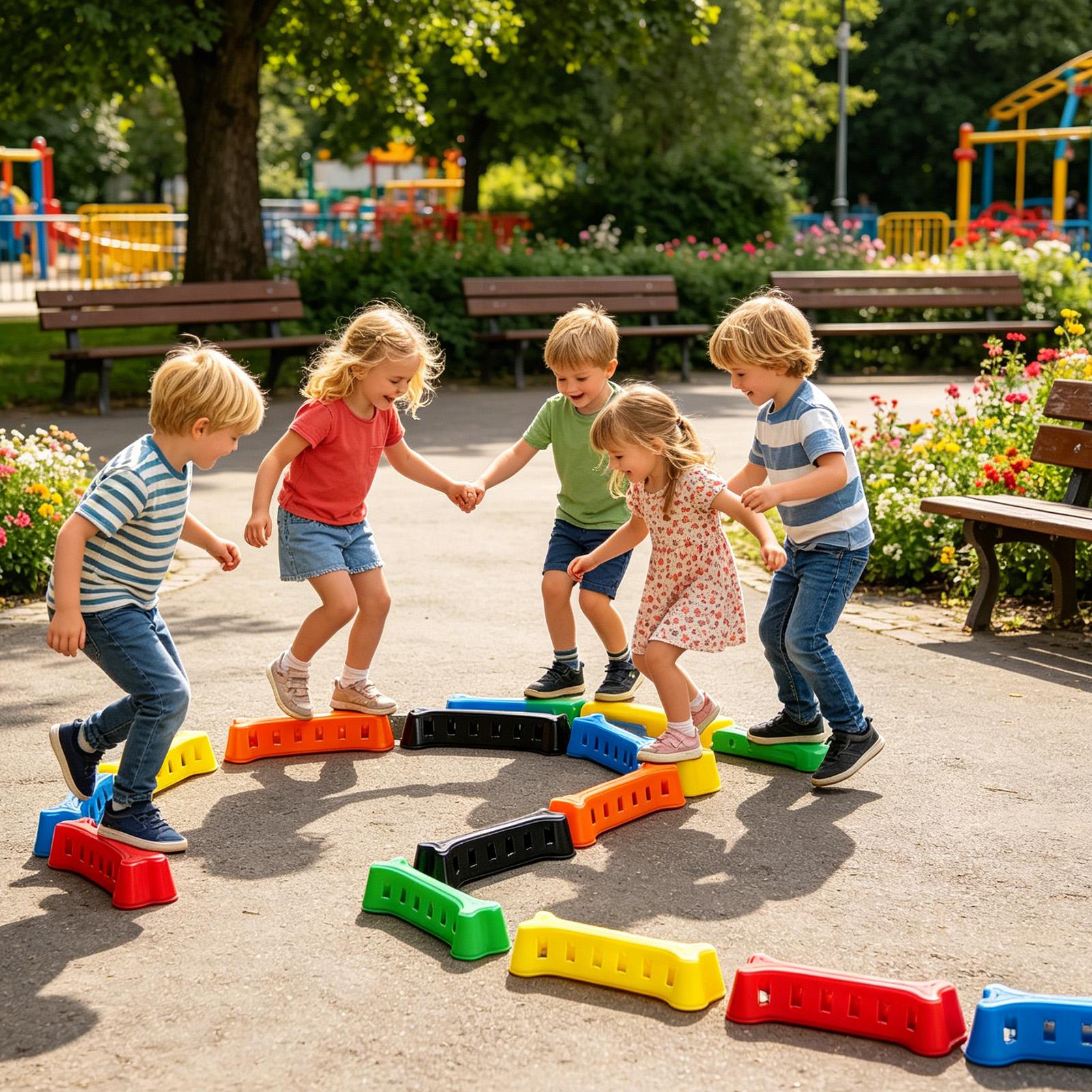 Kids Outdoor Balance Beam - ألعاب توازن للأطفال قابلة للتركيب وغير