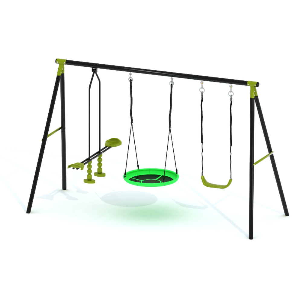 مجموعة ألعاب الأطفال 3 في 1: أ - مراجعة Kids Outdoor Hanging Chair وسعره