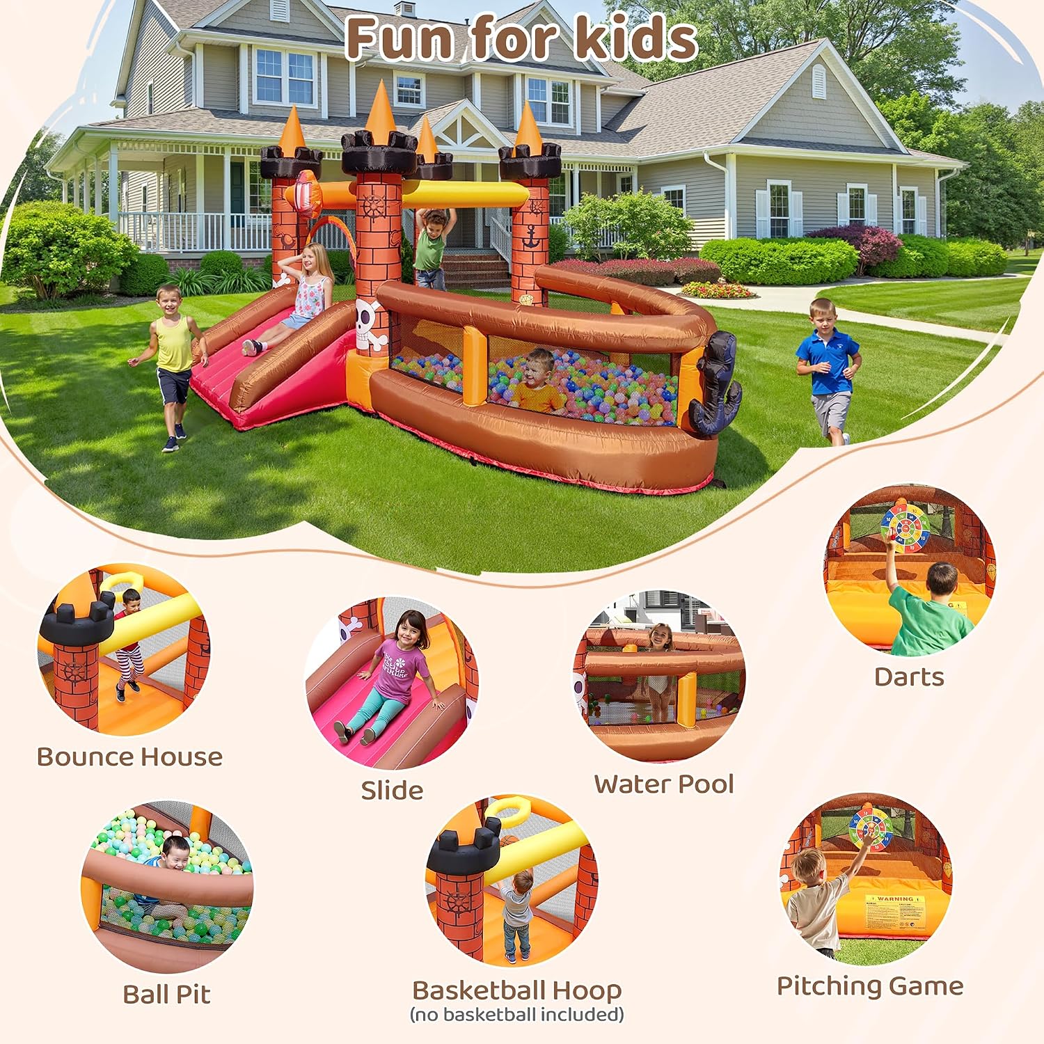 بيت قفز قابل للنفخ للأطفال من  - مراجعة Kids Outdoor Inflatable وسعره