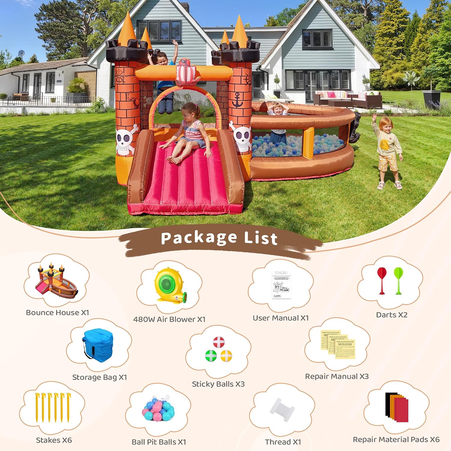 بيت قفز قابل للنفخ للأطفال من  - مراجعة Kids Outdoor Inflatable وسعره