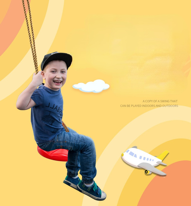 الأطفال القرص سوينغ طفل الرياض - مراجعة Kids Outdoor Hanging Chair وسعره