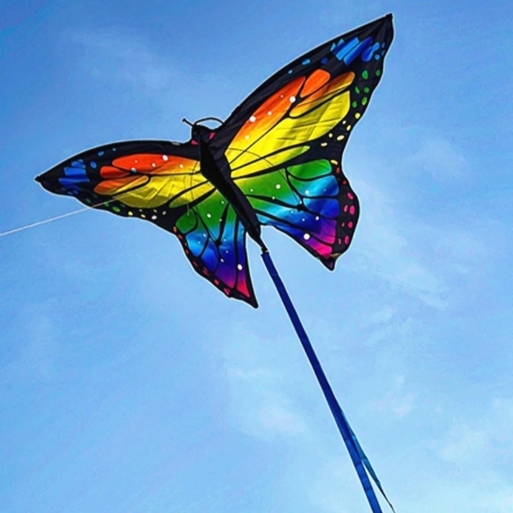 طائرة ورقية ملونة على شكل فراش - مراجعة Kite Easy Fly Kids وسعره