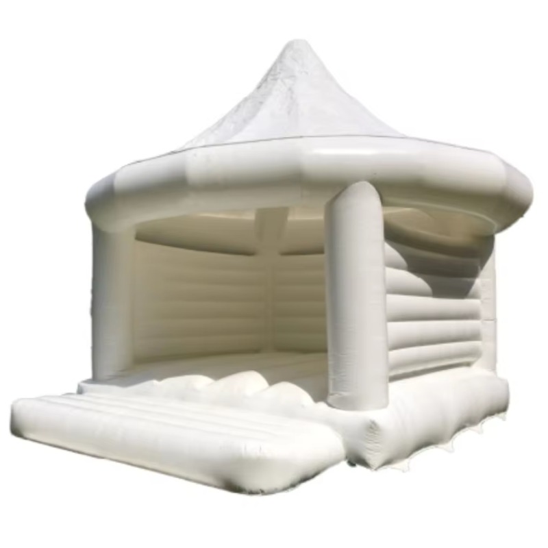 قلعة قابلة للنفخ بيضاء للزفاف، - مراجعة Outdoor Toys For Kids وسعره