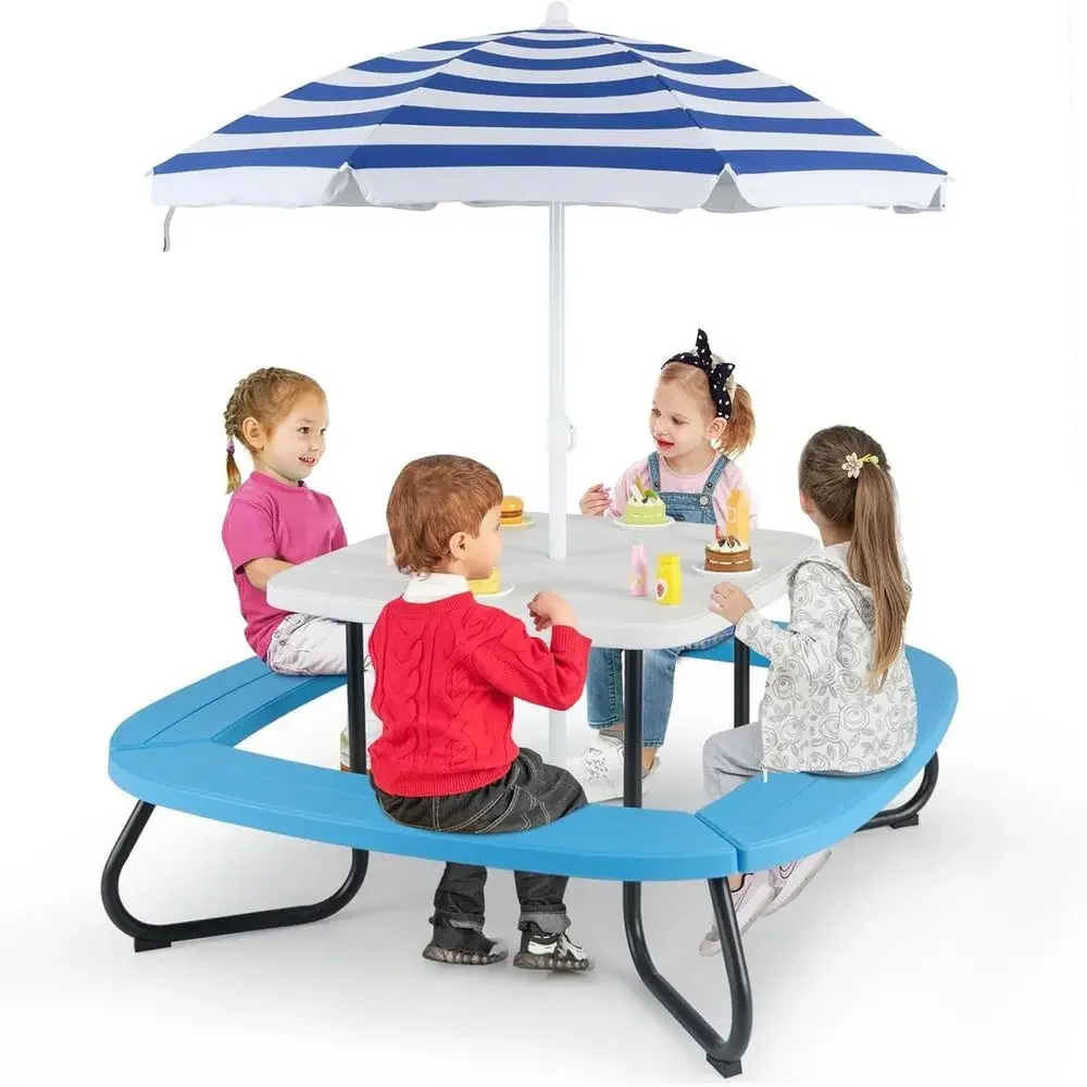 طاولة نزهة للأطفال تتسع لـ 8 أ - مراجعة Kids Outdoor Umbrella وسعره