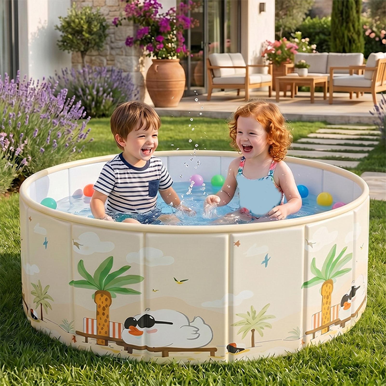 حوض استحمام سميك قابل للطي للك - مراجعة Kids Outdoor Pool وسعره