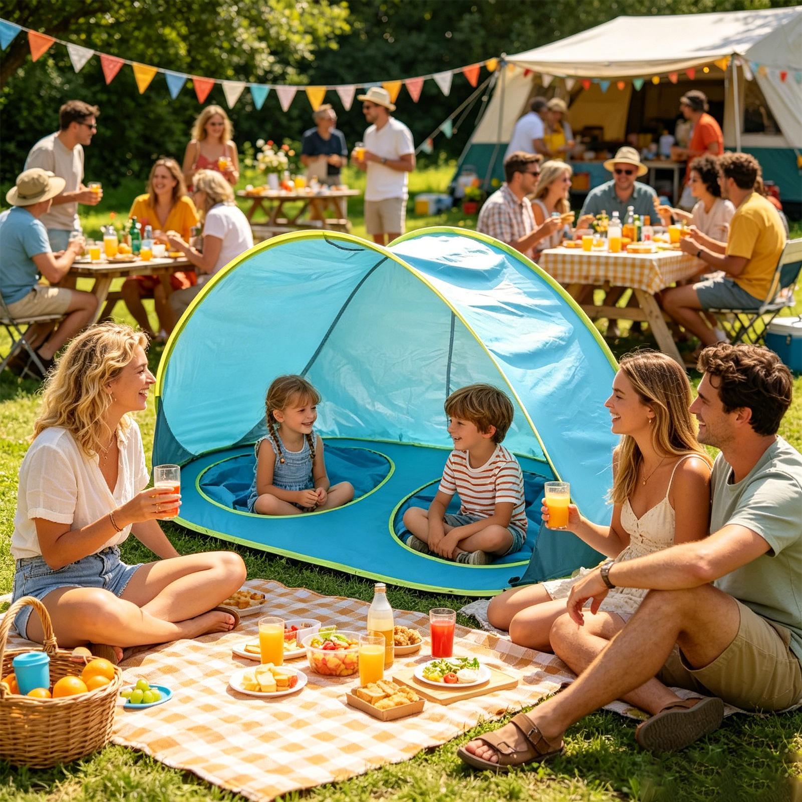 خيمة شاطئية للأطفال مع حماية م - مراجعة Kids Outdoor Activity Centre وسعره