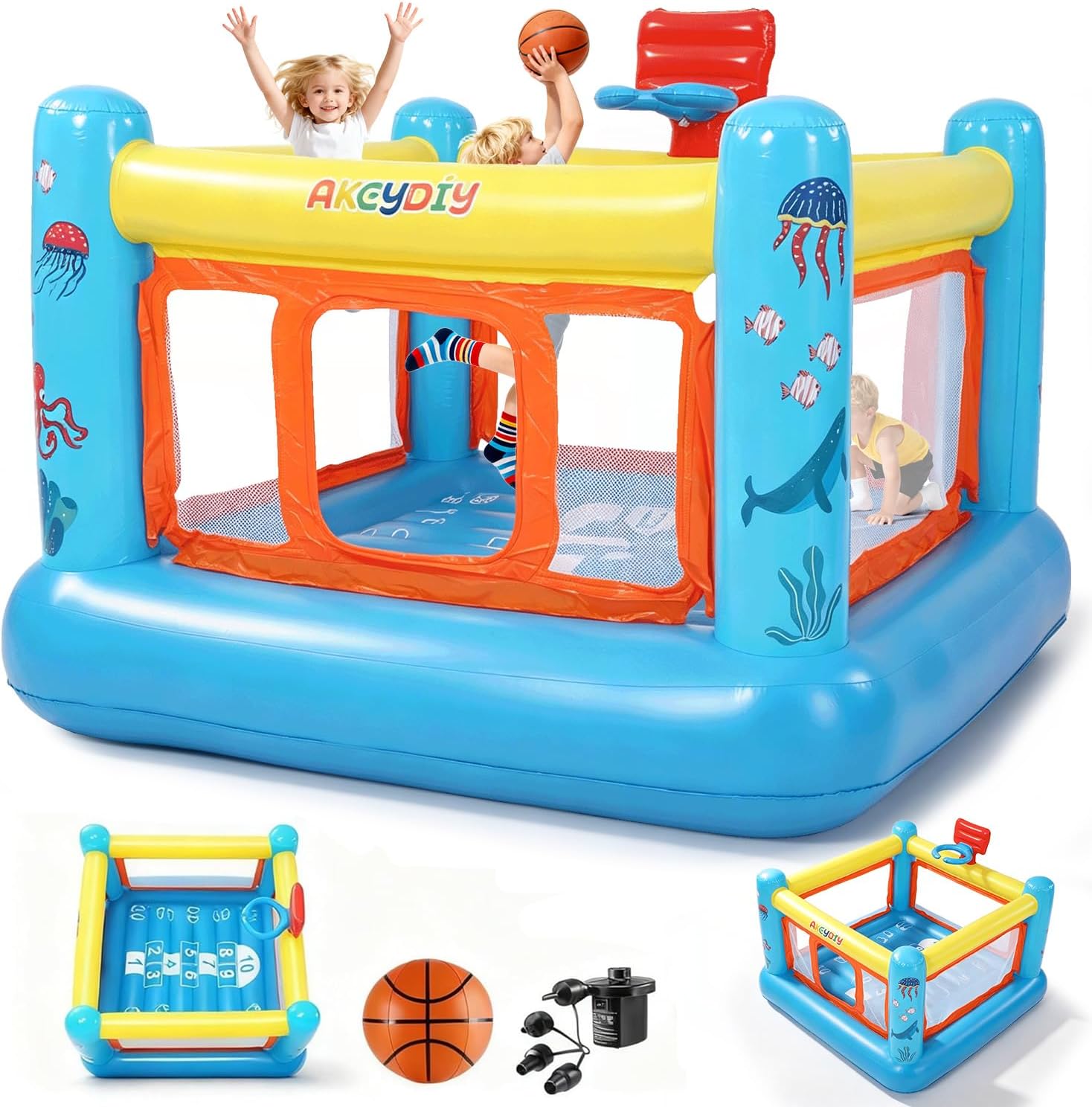 بيت قفز قابل للنفخ من البولي ف - مراجعة Kids Outdoor Inflatable وسعره