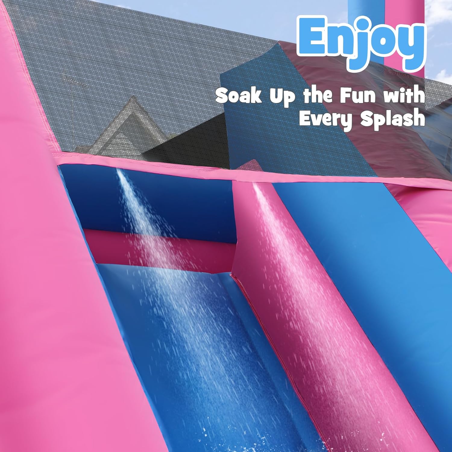 زحليقة مائية قابلة للنفخ بطول  - مراجعة Kids Outdoor Pool وسعره