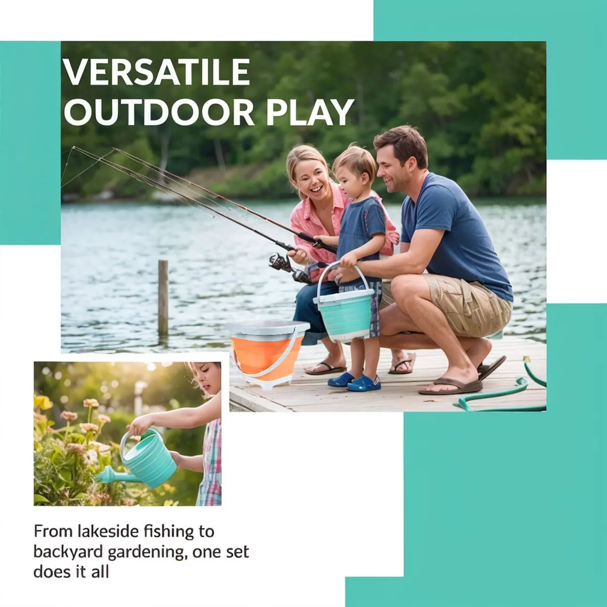 لعبة دلو رمل قابلة للطي للأطفا - مراجعة Kids Outdoor Activity Centre وسعره