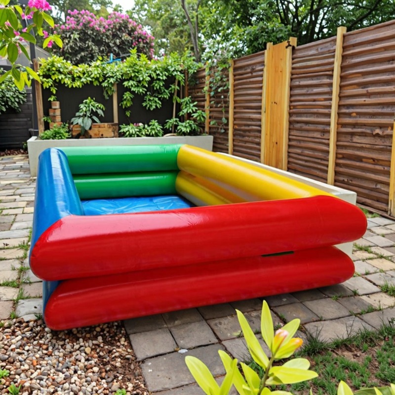 حوض سباحة قابل للنفخ مزدوج الط - مراجعة Kids Outdoor Pool وسعره
