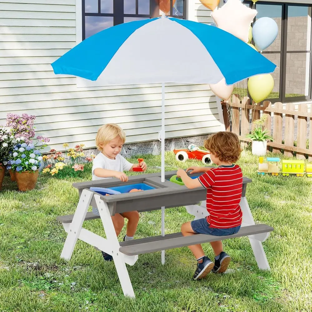 طاولة نزهة خشبية قابلة للتحويل - مراجعة Kids Outdoor Umbrella وسعره