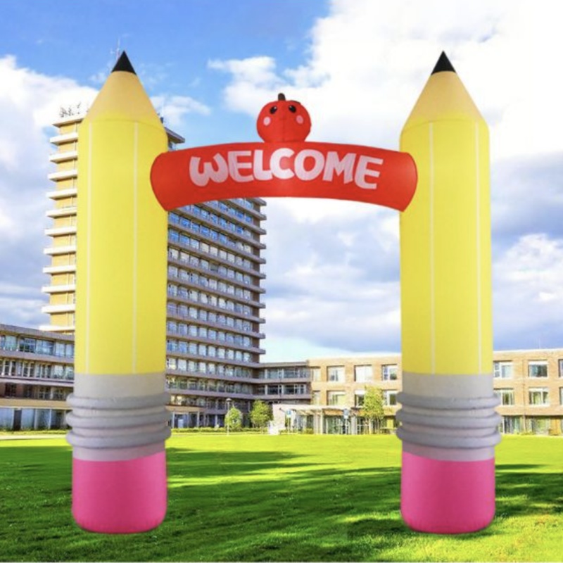 9FT نفخ قلم رصاص قوس الزينة ال - مراجعة Kids Outdoor Inflatable وسعره