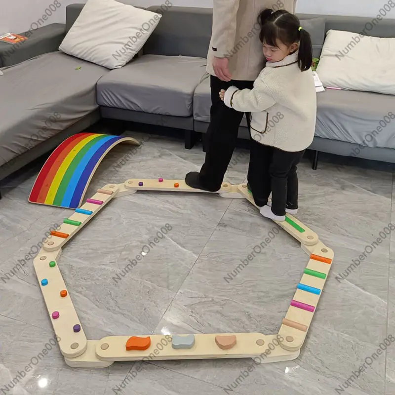 لوح توازن خشبي سميك، معدات تدر - مراجعة Kids Outdoor Balance Beam وسعره