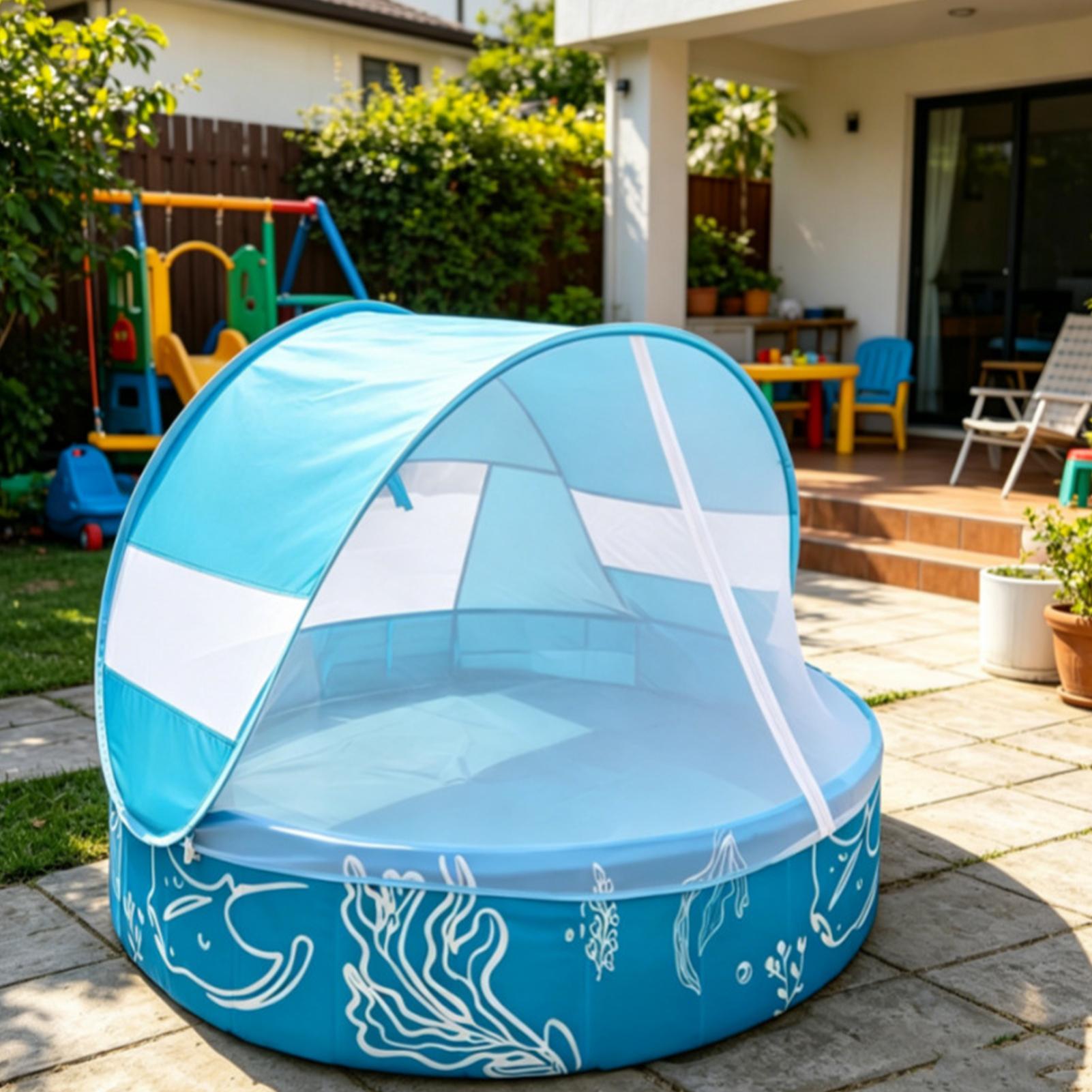 حوض سباحة للأطفال مع مظلة 120× - مراجعة Kids Outdoor Activity Centre وسعره