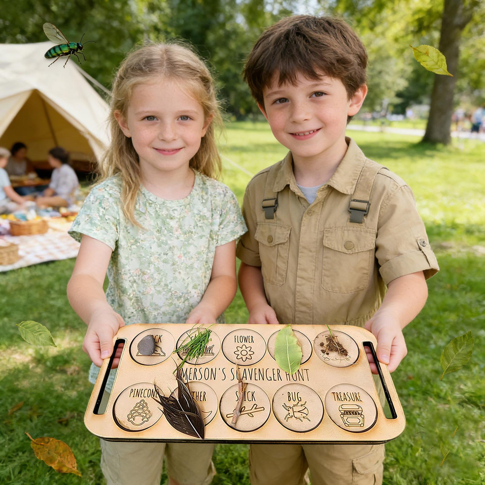 لعبة البحث عن الكنوز للأطفال،  - مراجعة Kids Outdoor Nature Scavenger Hunt وسعره