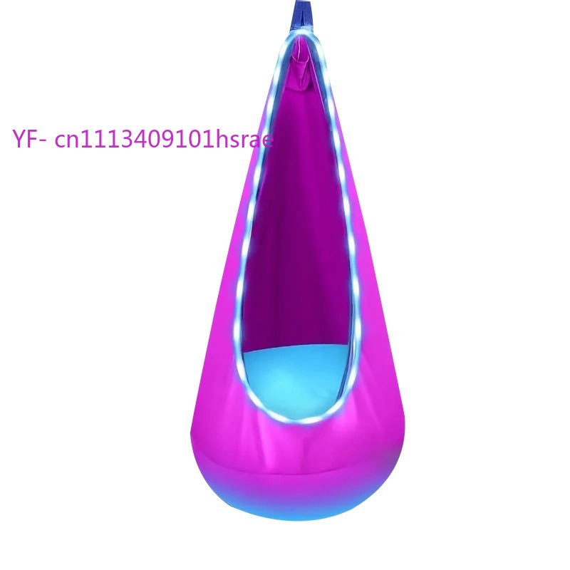 أرجوحة قابلة للنفخ مضيئة بتقني - مراجعة Kids Outdoor Hanging Chair وسعره