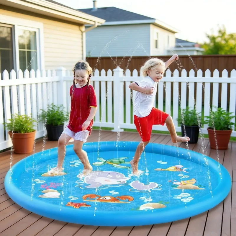 بساط رش ماء قابل للنفخ للأطفال - مراجعة Kids Outdoor Activity Centre وسعره