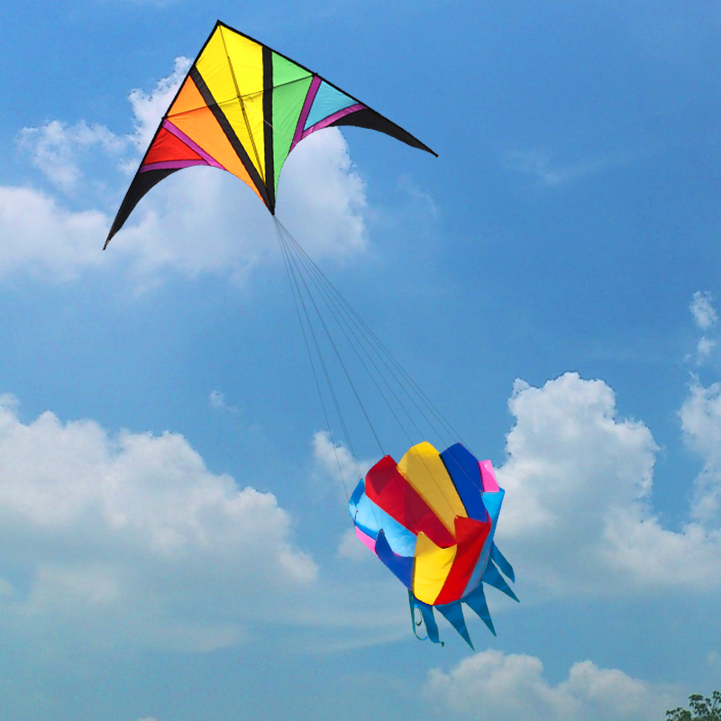 طائرة ورقية كبيرة بألوان قوس ق - مراجعة Kite Easy Fly Kids وسعره