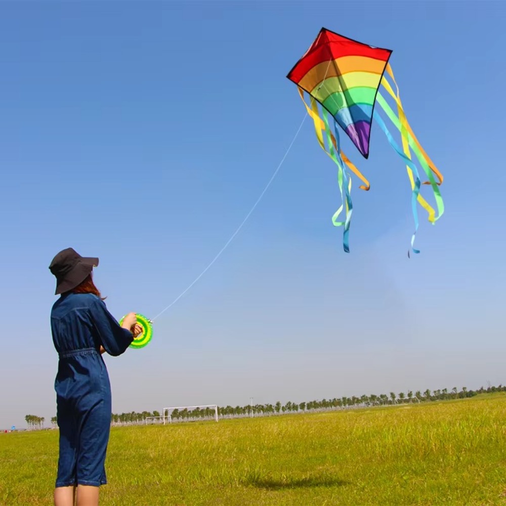 طائرة ورقية ملونة بألوان قوس ق - مراجعة Kite Easy Fly Kids وسعره