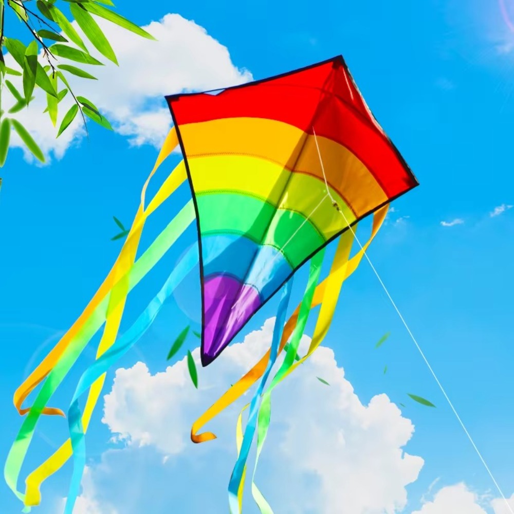 طائرة ورقية ملونة بألوان قوس ق - مراجعة Kite Easy Fly Kids وسعره