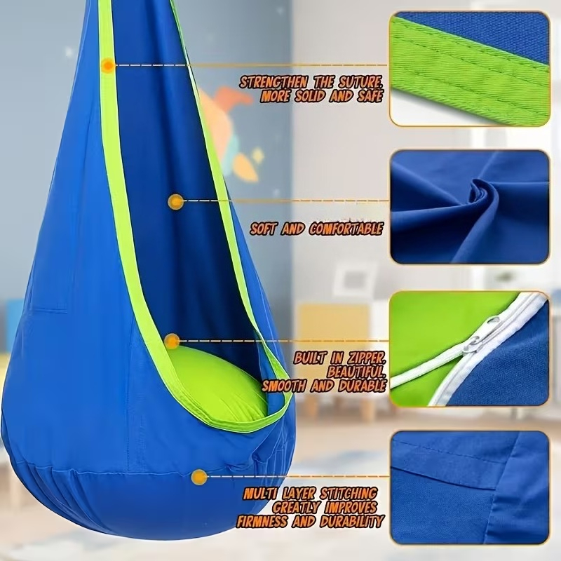 كرسي معلق للأطفال للاستخدام ال - مراجعة Kids Outdoor Hanging Chair وسعره