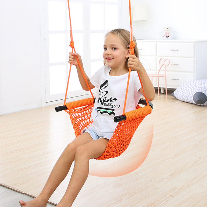 كرسي أرجوحة محمول للأطفال للحد - مراجعة Kids Outdoor Hanging Chair وسعره