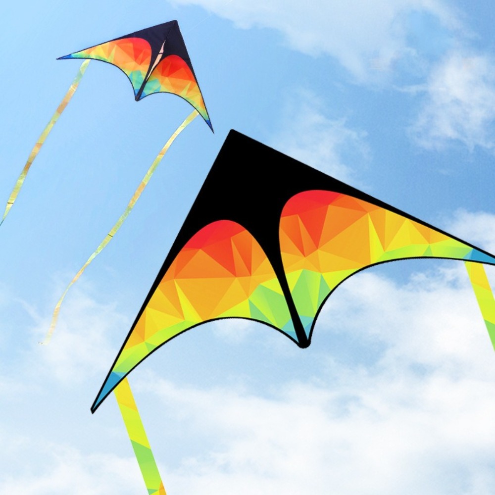 طائرة ورقية دلتا كبيرة ذات ذيل - مراجعة Kite Easy Fly Kids وسعره
