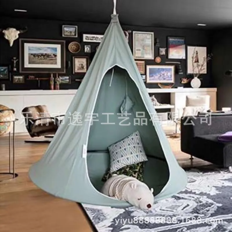 كرسي أرجوحة معلق على شكل خيمة  - مراجعة Kids Outdoor Hanging Chair وسعره